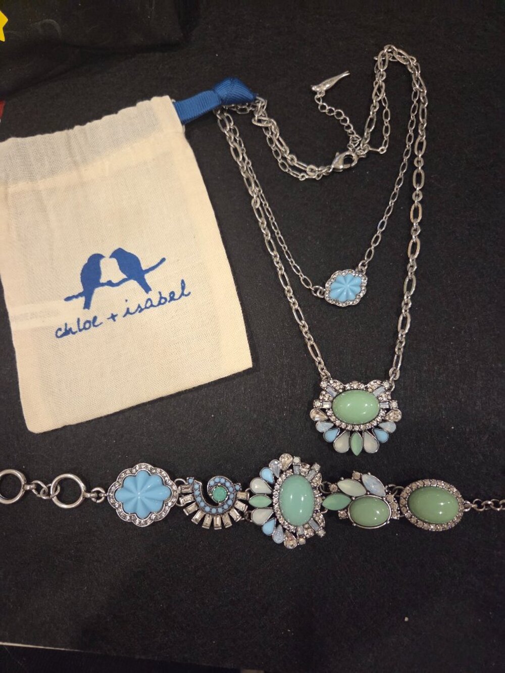 Chloe + Isabel Turquoise Fashion Necklace & Bracelet Set